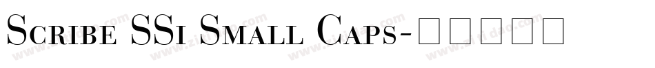 Scribe SSi Small Caps字体转换
